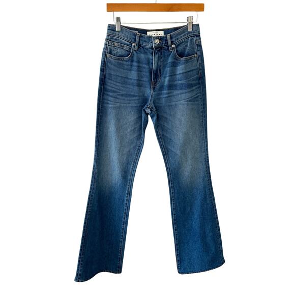 SLVRLAKE Premium Denim Reese Mid-Rise Flared Jeans Size 25 - Picture 3 of 14